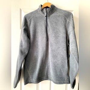 BRAND NEW Eddie Bauer 1/2 Fleece Charcoal Grey